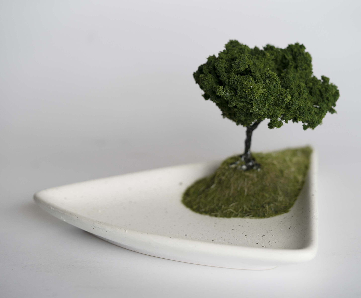 Triangle Plate with Tree Diorama 01 Triangle Plate with Tree Diorama 01