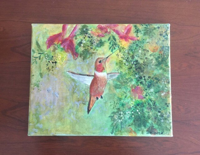 (SOLD)Flight of the hummingbird