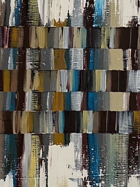 Abstract One (Blue and Brown)