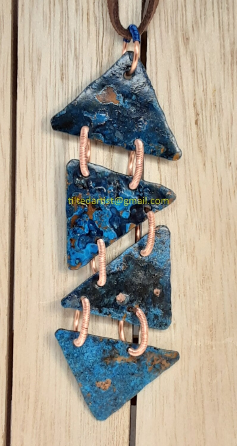 Copper Necklace - A Chain of Triangles