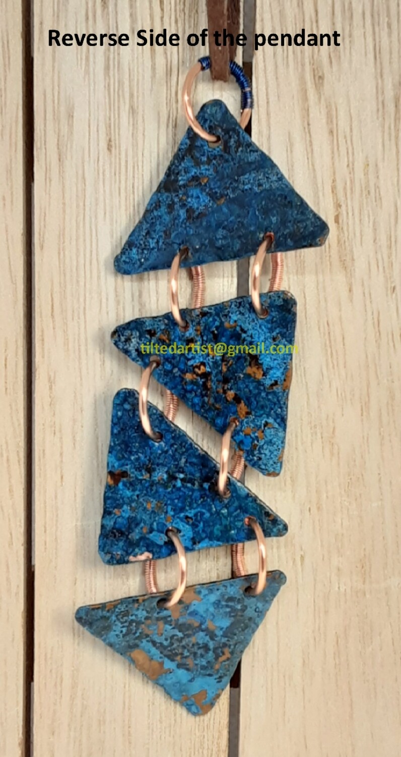 Copper Necklace - A Chain of Triangles