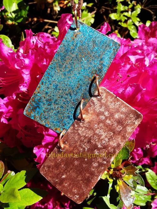 Copper Necklace - Geometric Beach