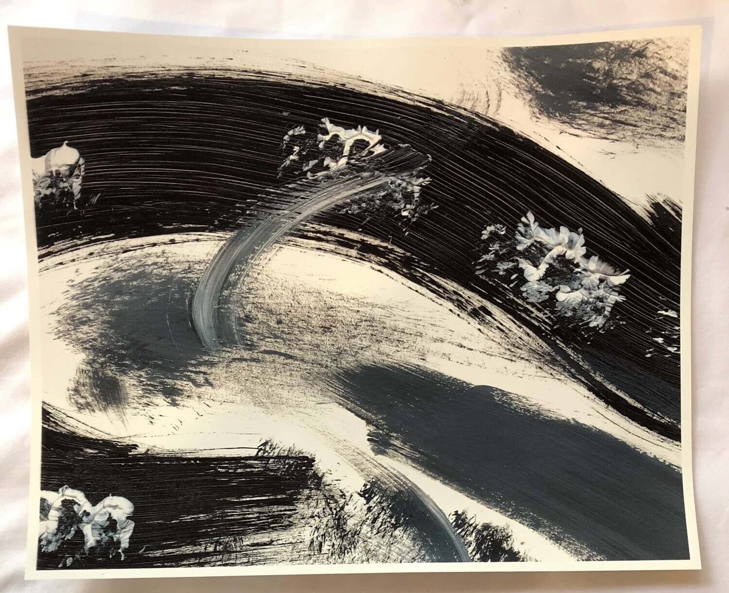 Black and White Abstract #1 Art Print