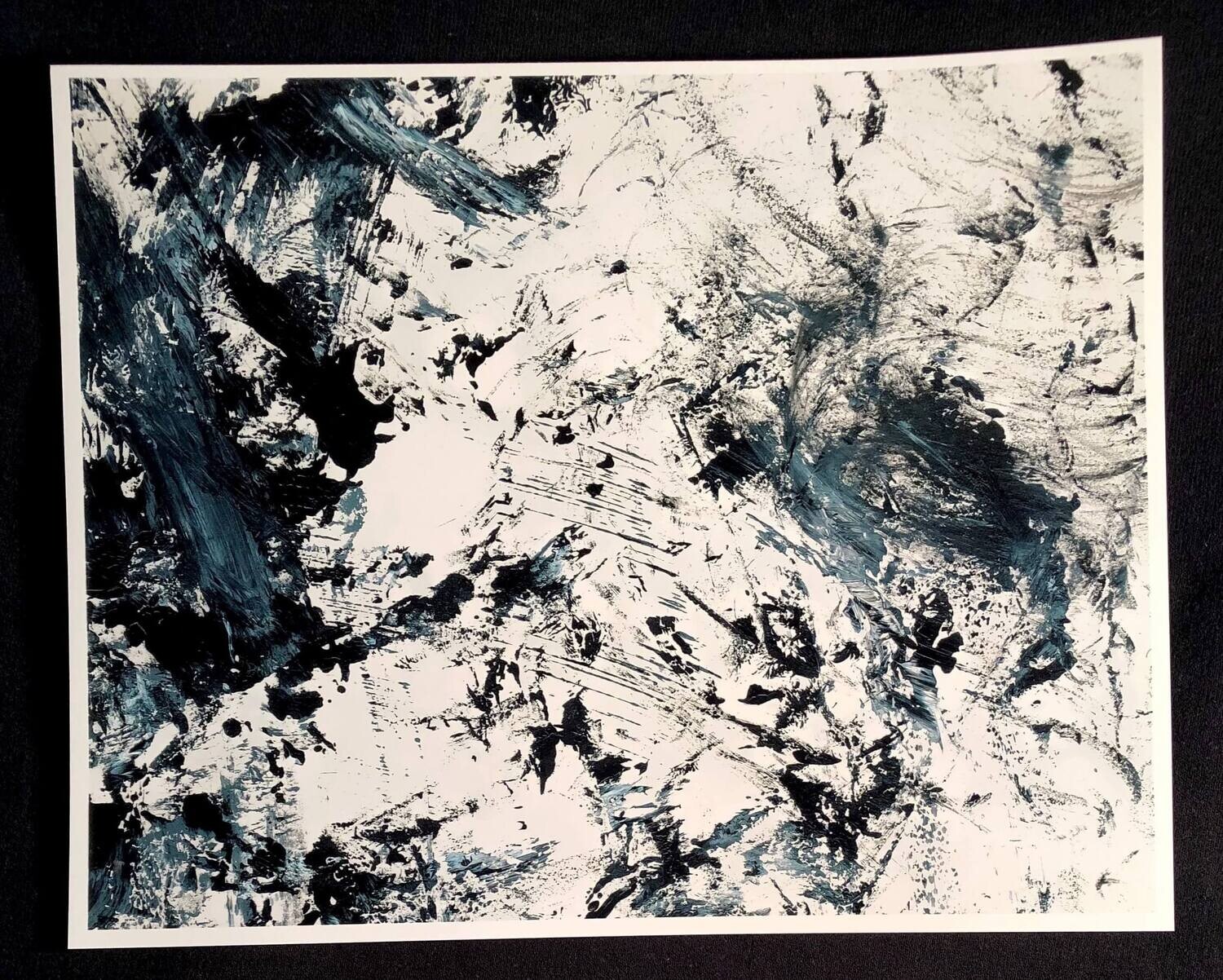 Black and White Abstract #4 Art Print