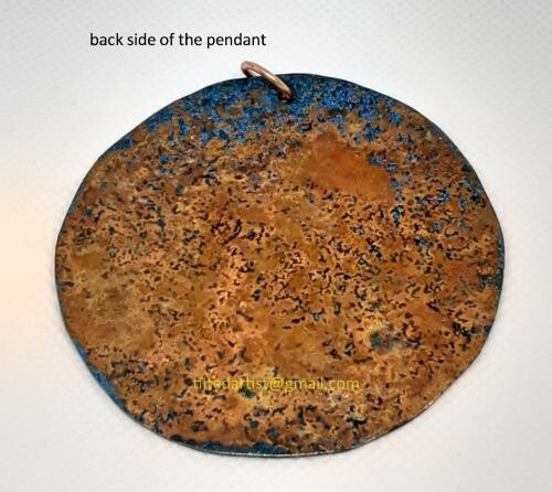 Copper Necklace - A Bright Blue Spot