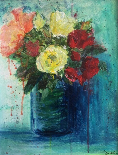 (SOLD)Roses are a blooming!