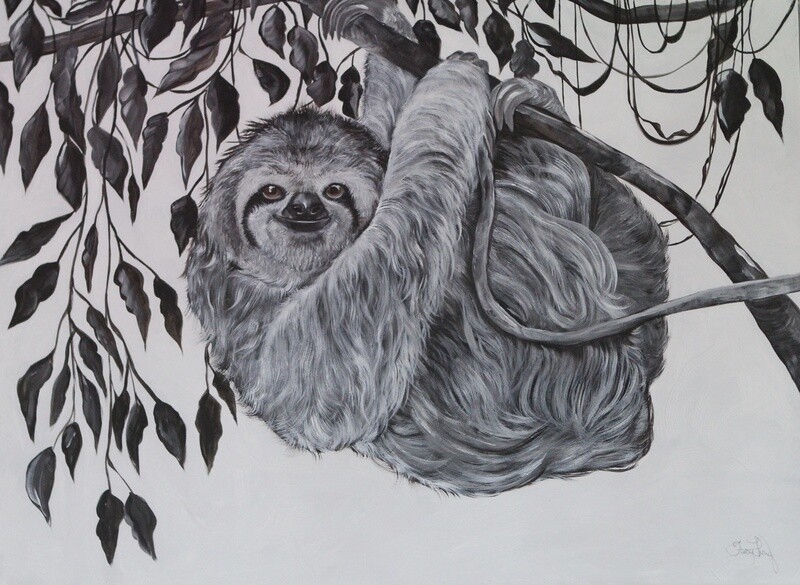 (SOLD)The carefree spirit of the sloth