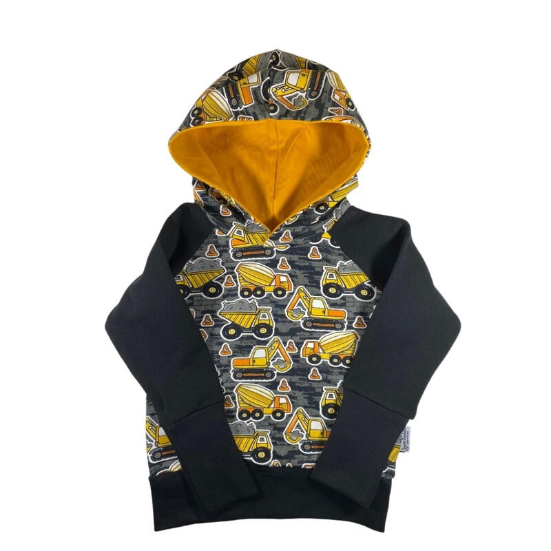 Construction Vehicle Grow Along® Hoodie Size 6-8