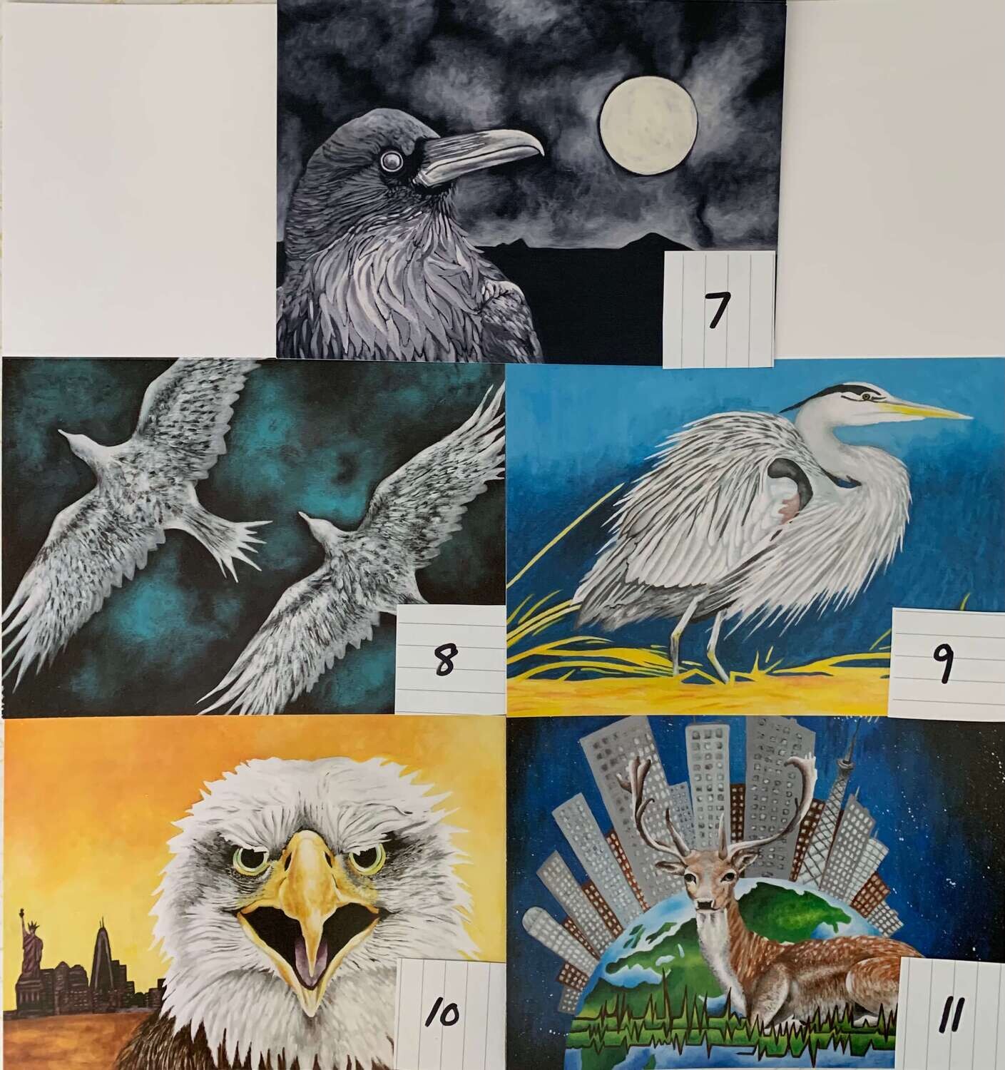 WildLife Art Cards - 3 pack for $15.00