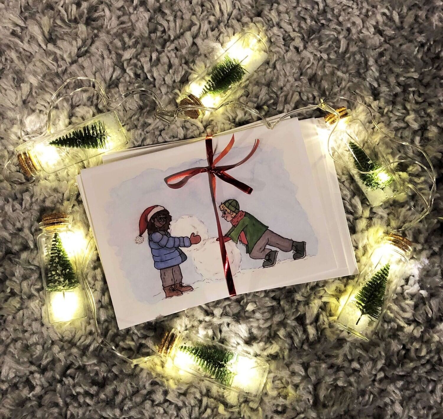 (SOLD OUT)Illustrated Holiday Cards (Pack of 5)