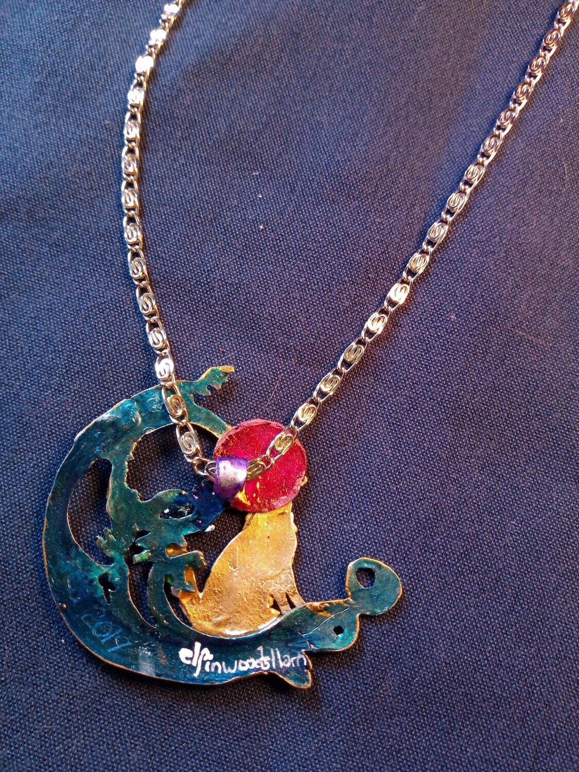 (SOLD)‘Takaya Howl Pacific waves’ silver pendant memorabilia. BY ORDER ONLY.