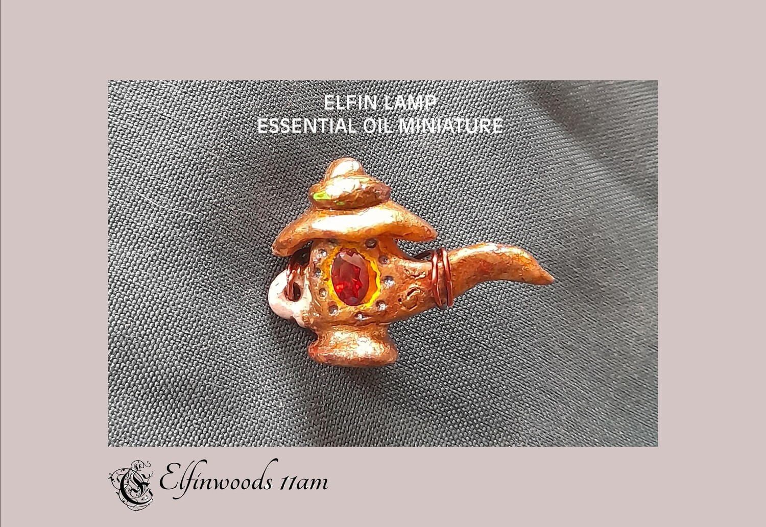 Elfin lamp miniature essential oil carrier (wearable)