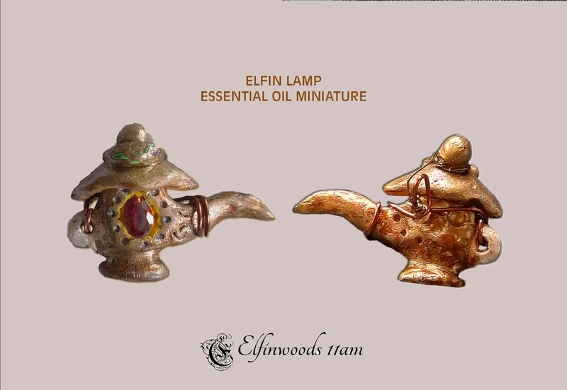 Elfin lamp miniature essential oil carrier (wearable)