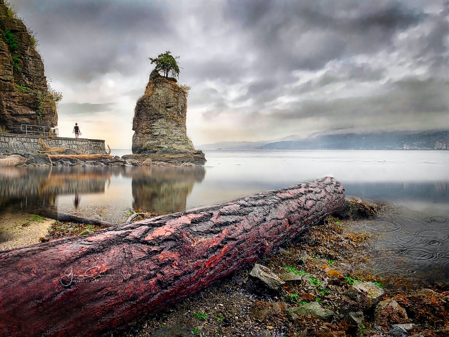 Skalsh Rock at Low Tide