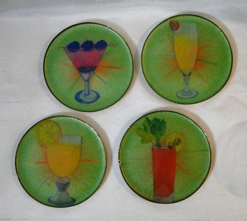 Bottom's Up! Tray &amp; Coaster Set