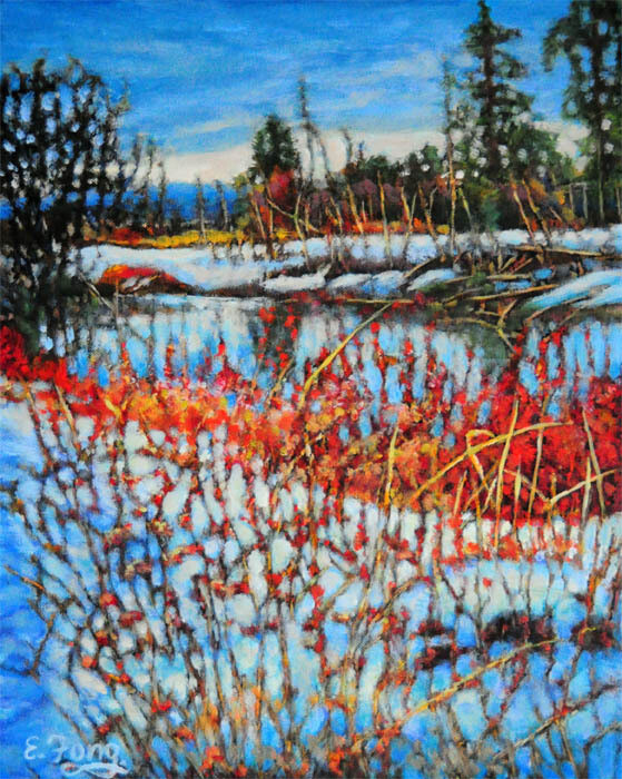 Winter Berries in the Snow