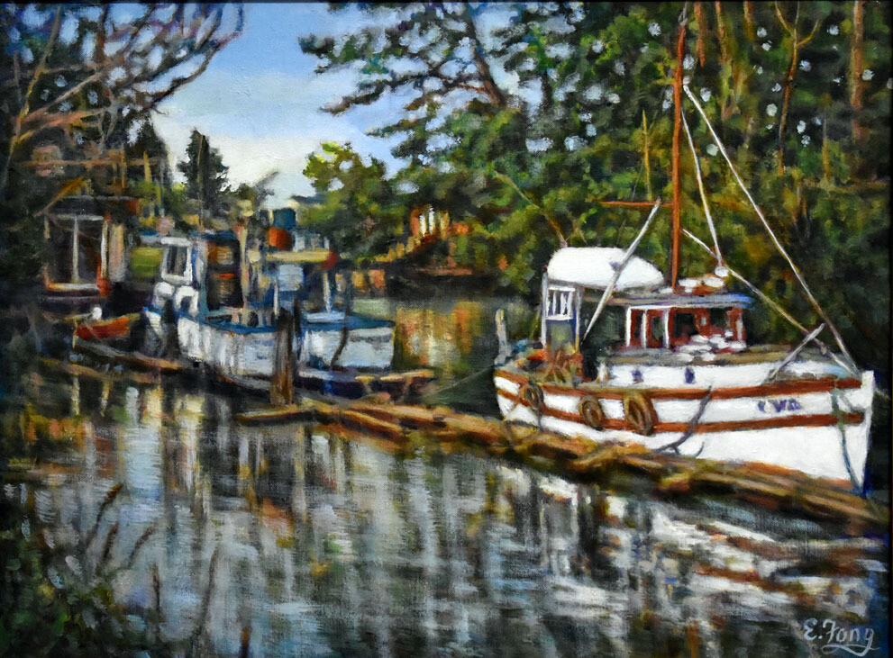 Fishing Boats by the Dock