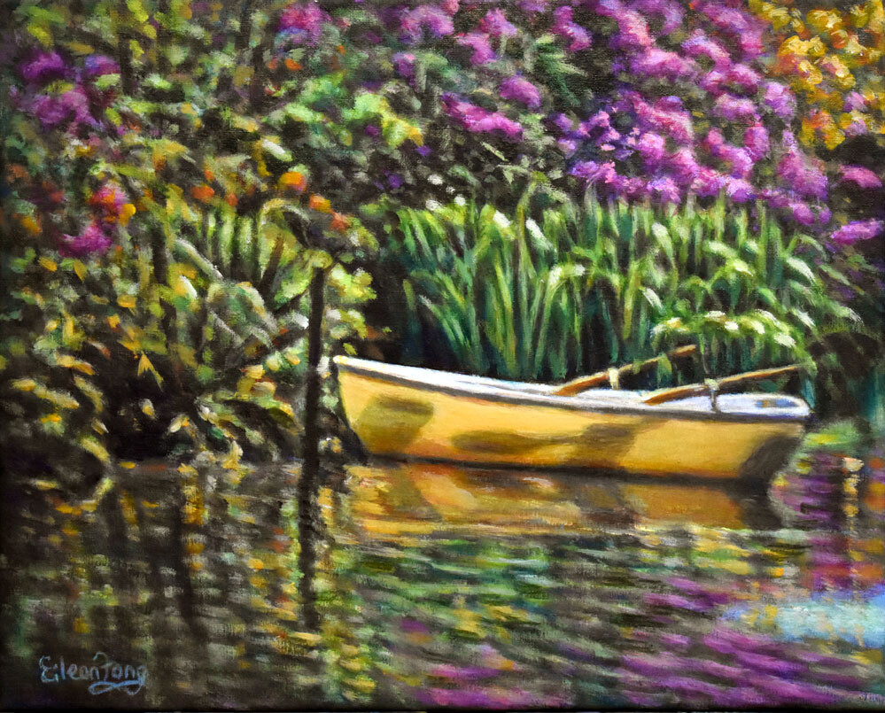 Garden Pond Reflections