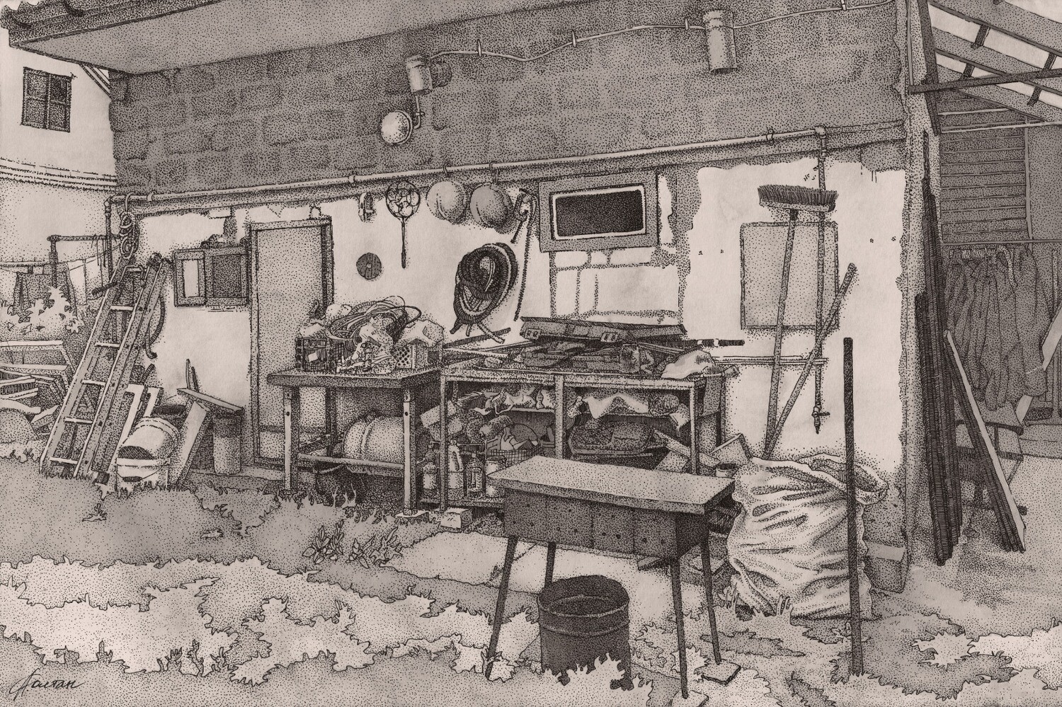 Cluttered Backyard
