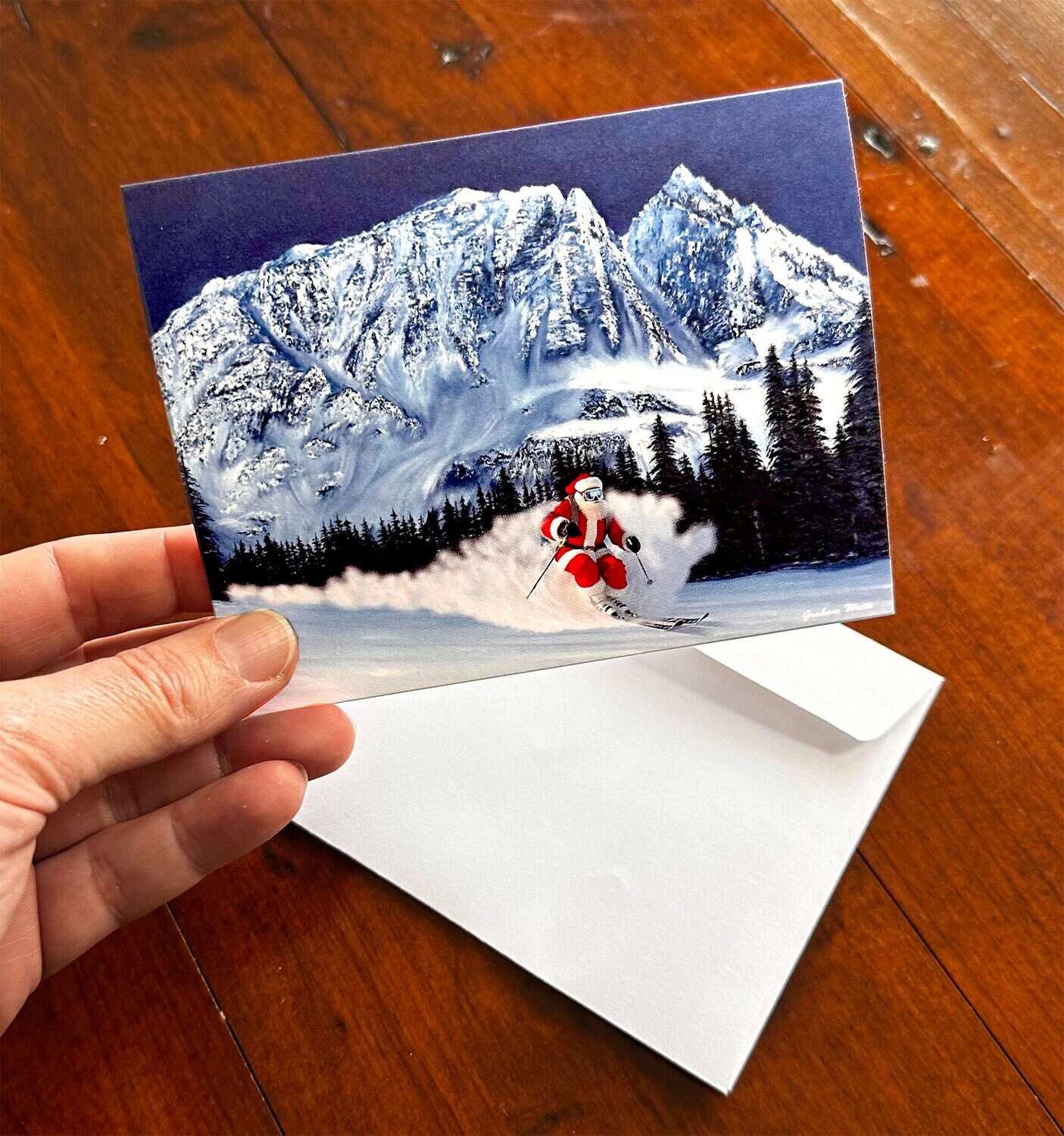 🎅🏻 HOLIDAY CARDS 2023 - SANTA SKIS WHISTLER, BC 🎿