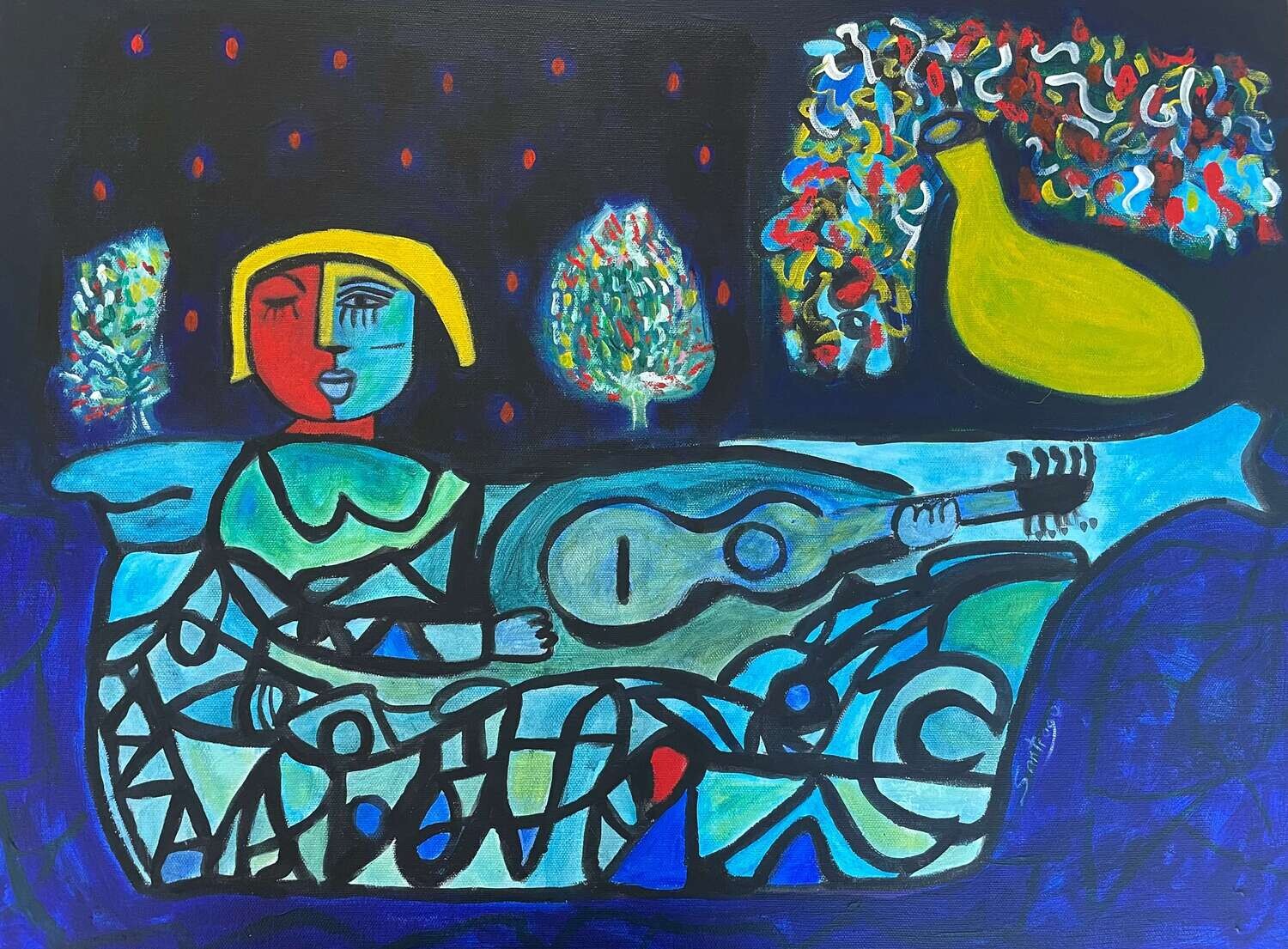 David&#39;s Blue Guitar, Mestisa