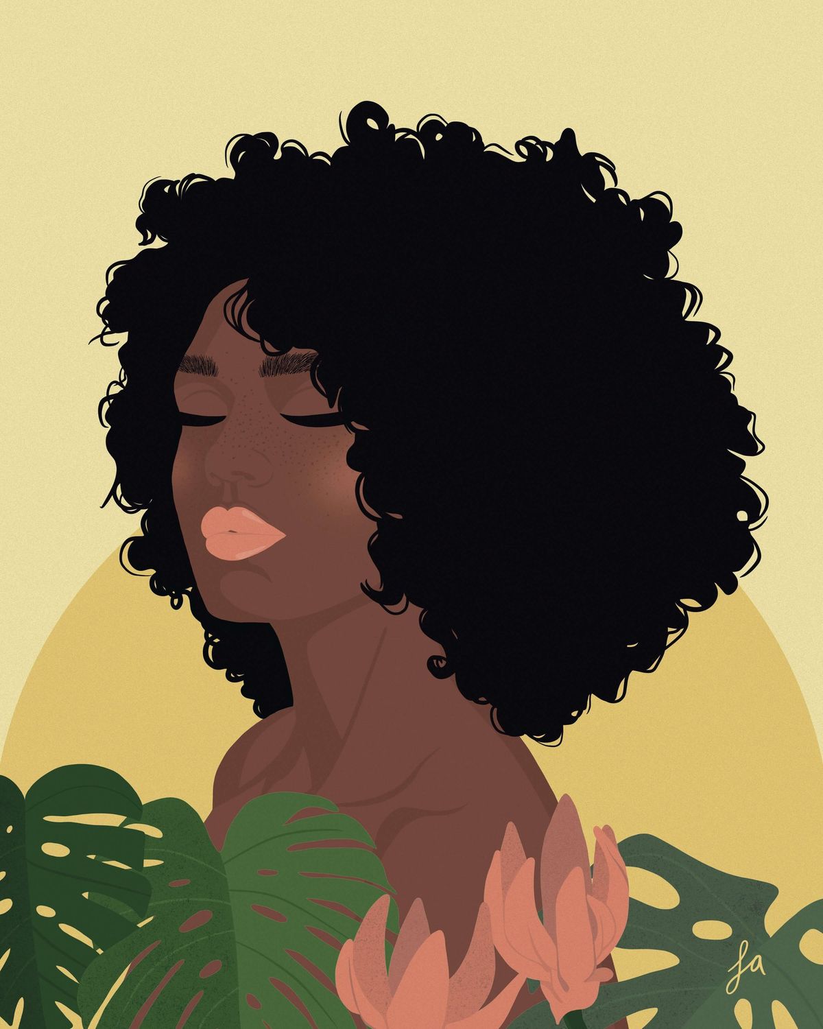 Portrait of Nadia Print