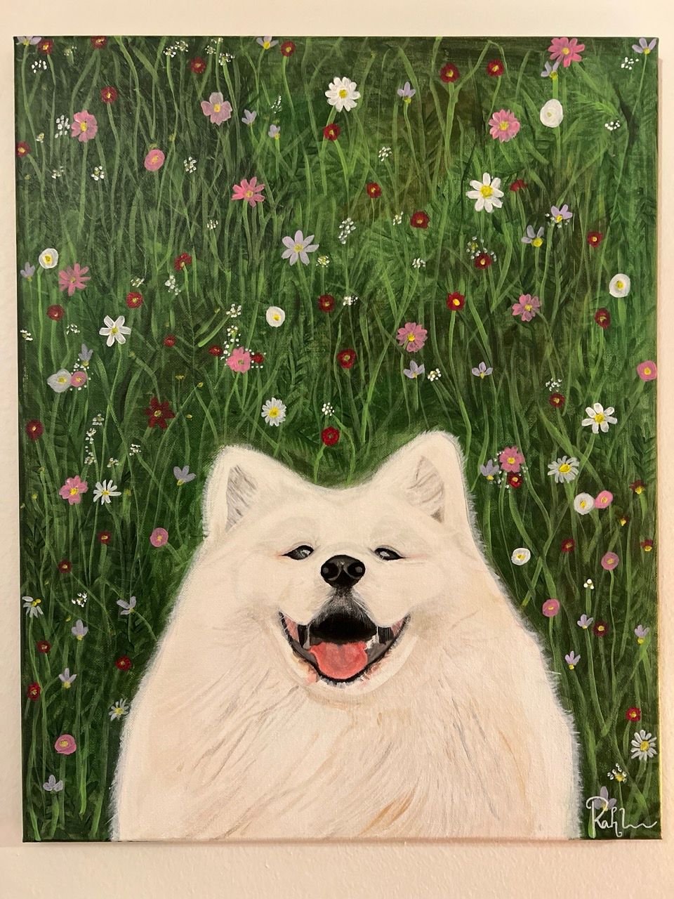 &#39;Samoyed in bloom&#39;
