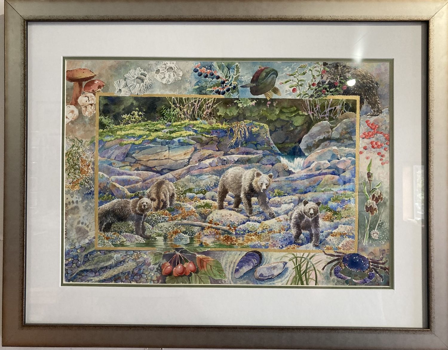 (SOLD)Grizzly Bears Picnic