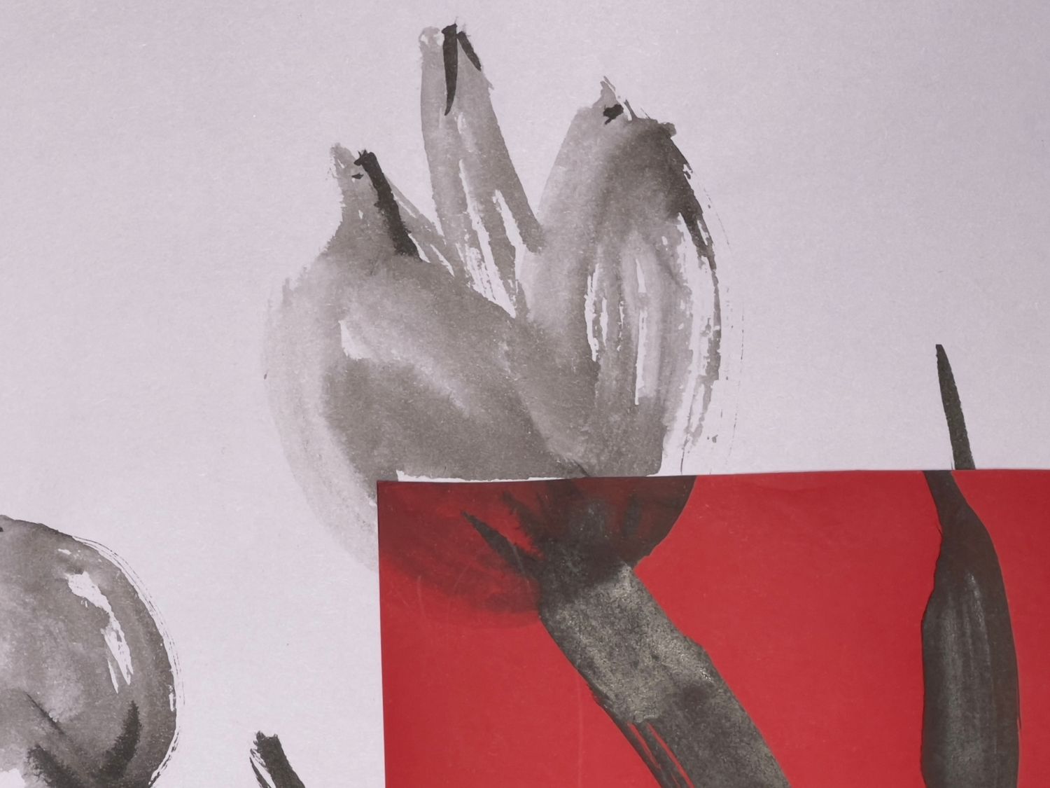 Friendly Tulips with Red