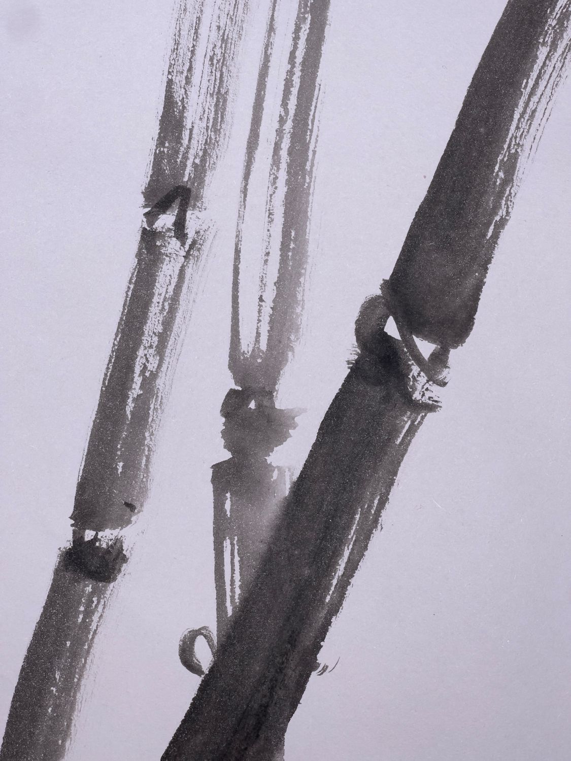 Bamboo with Partial Moon