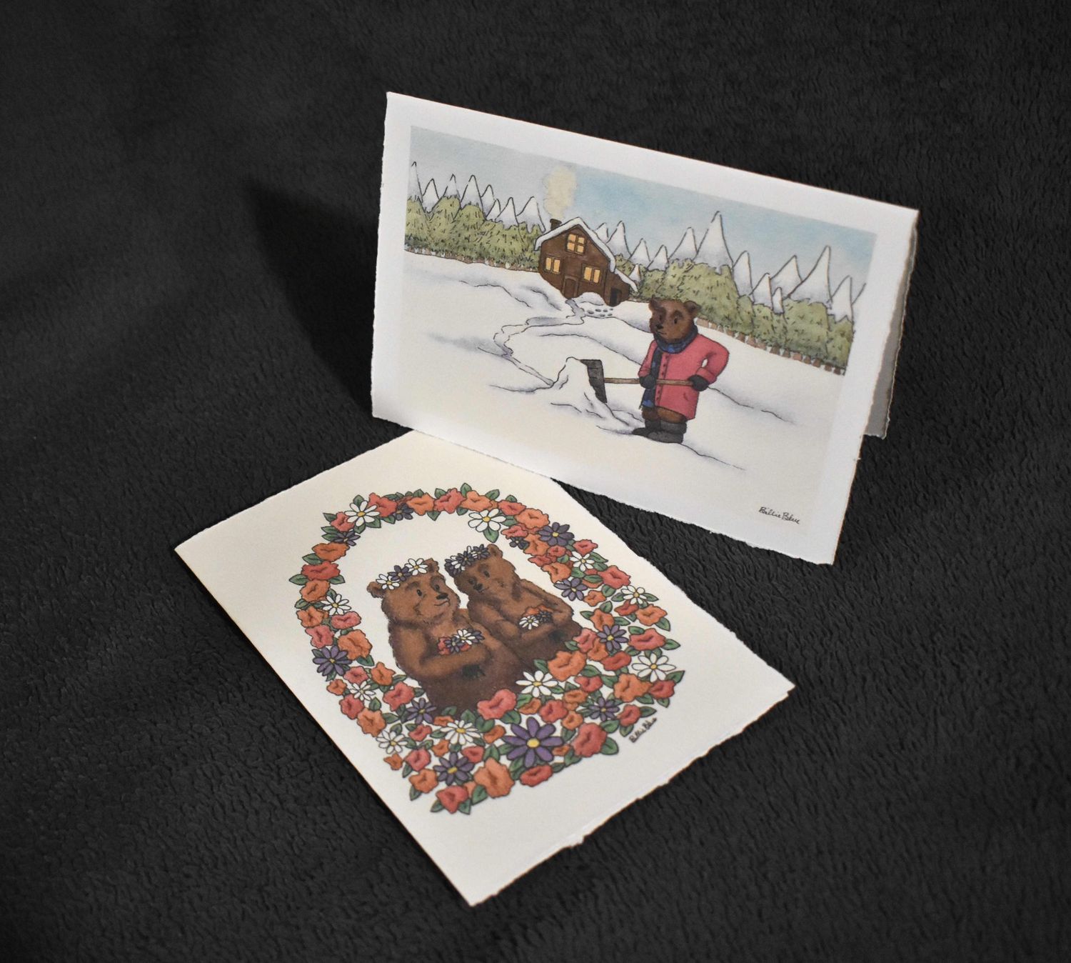 Bears in Seasons Spring/Winter Art Card Pack