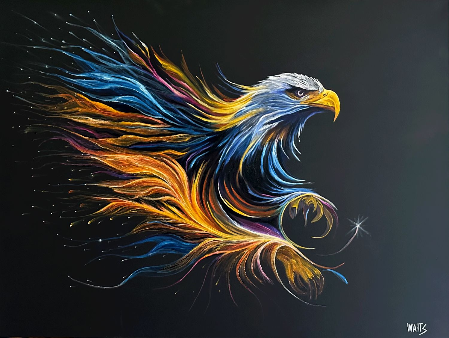 Original Canadian Art | Wildlife Painting - Spirit Bald Eagle