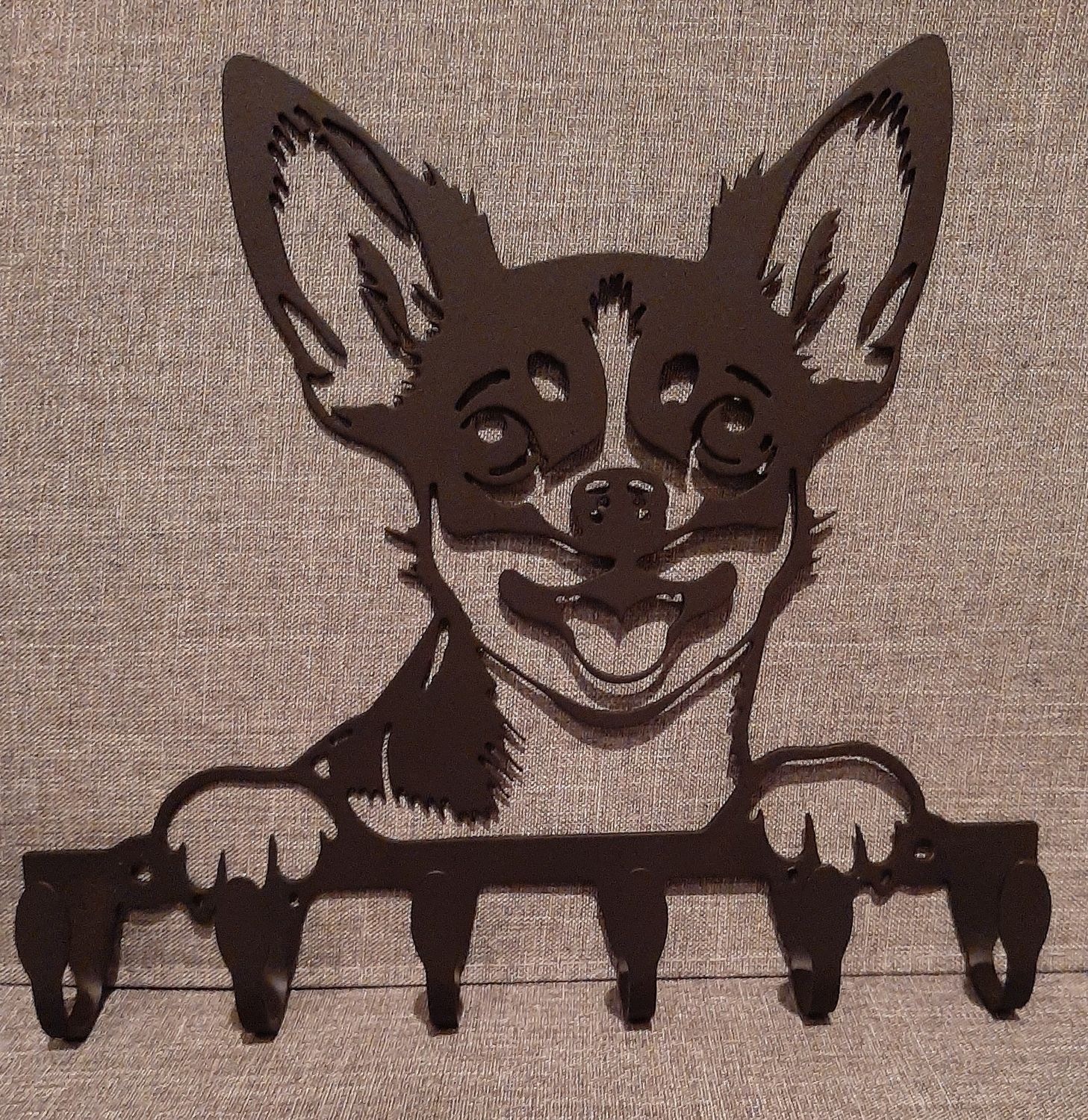 Chihuahua Key and leash hanger