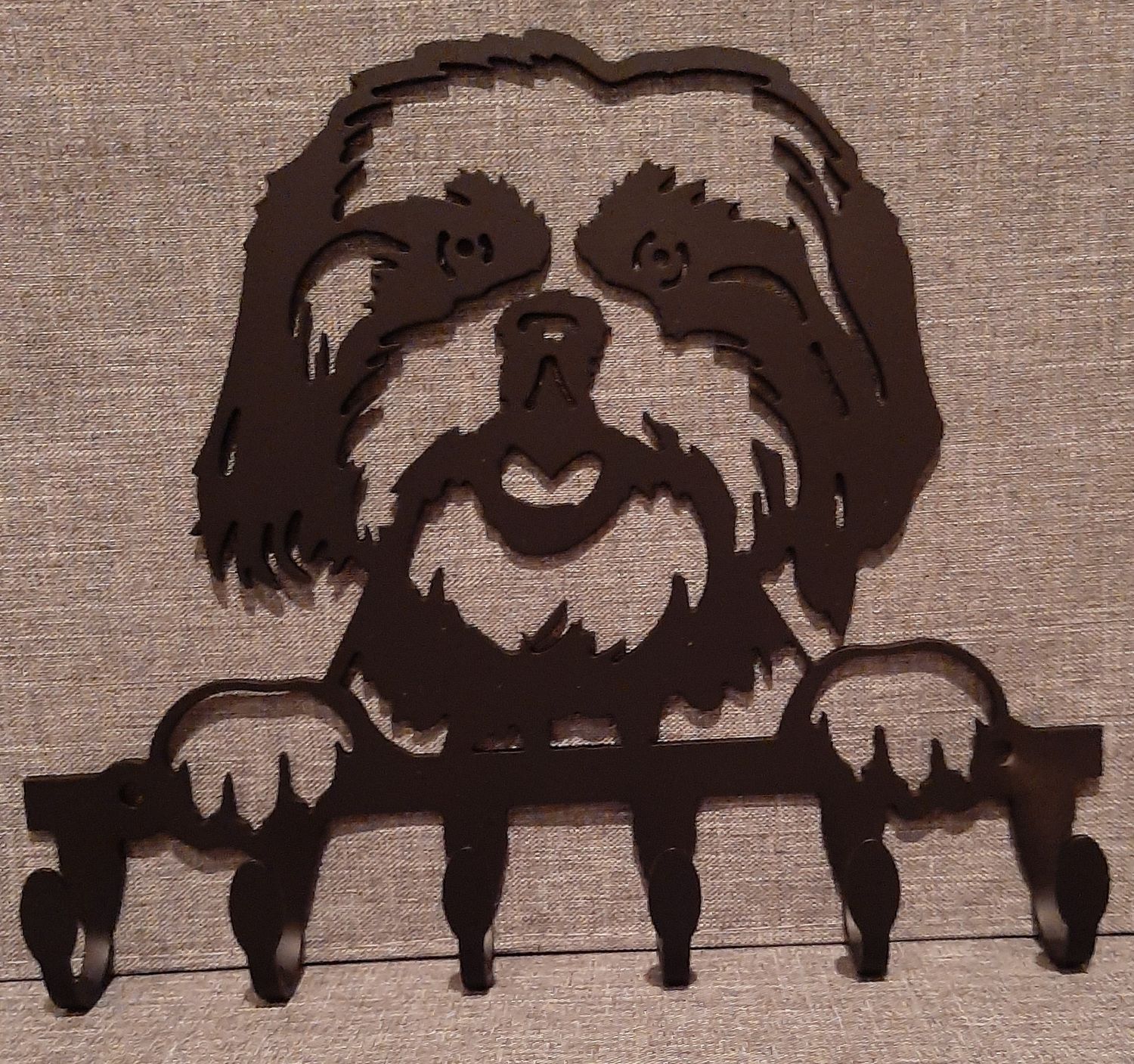 Shih Tzu  key and leash hanger
