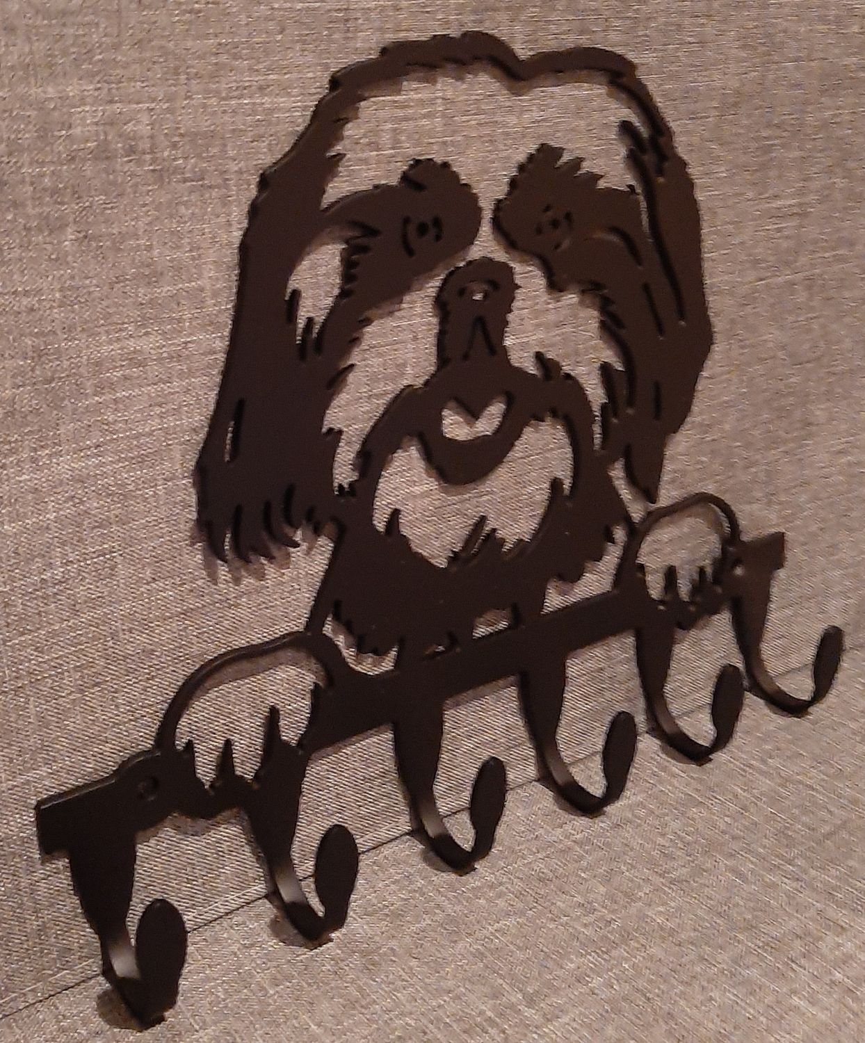 Shih Tzu  key and leash hanger