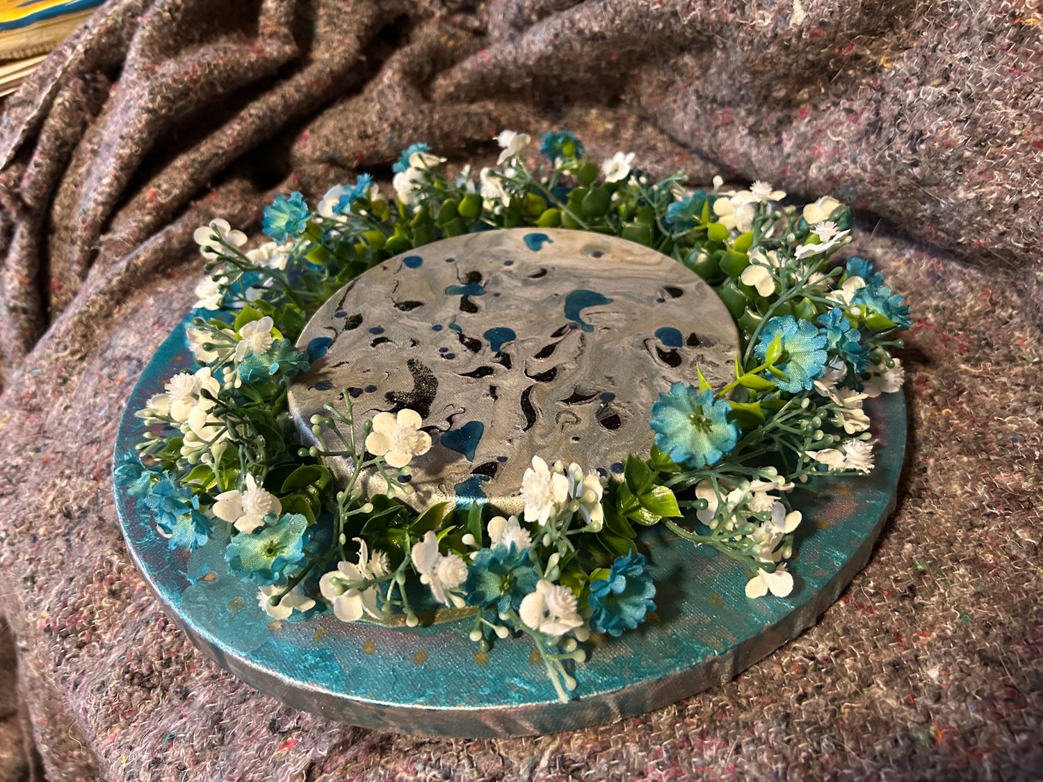 Teal Summer Wreath