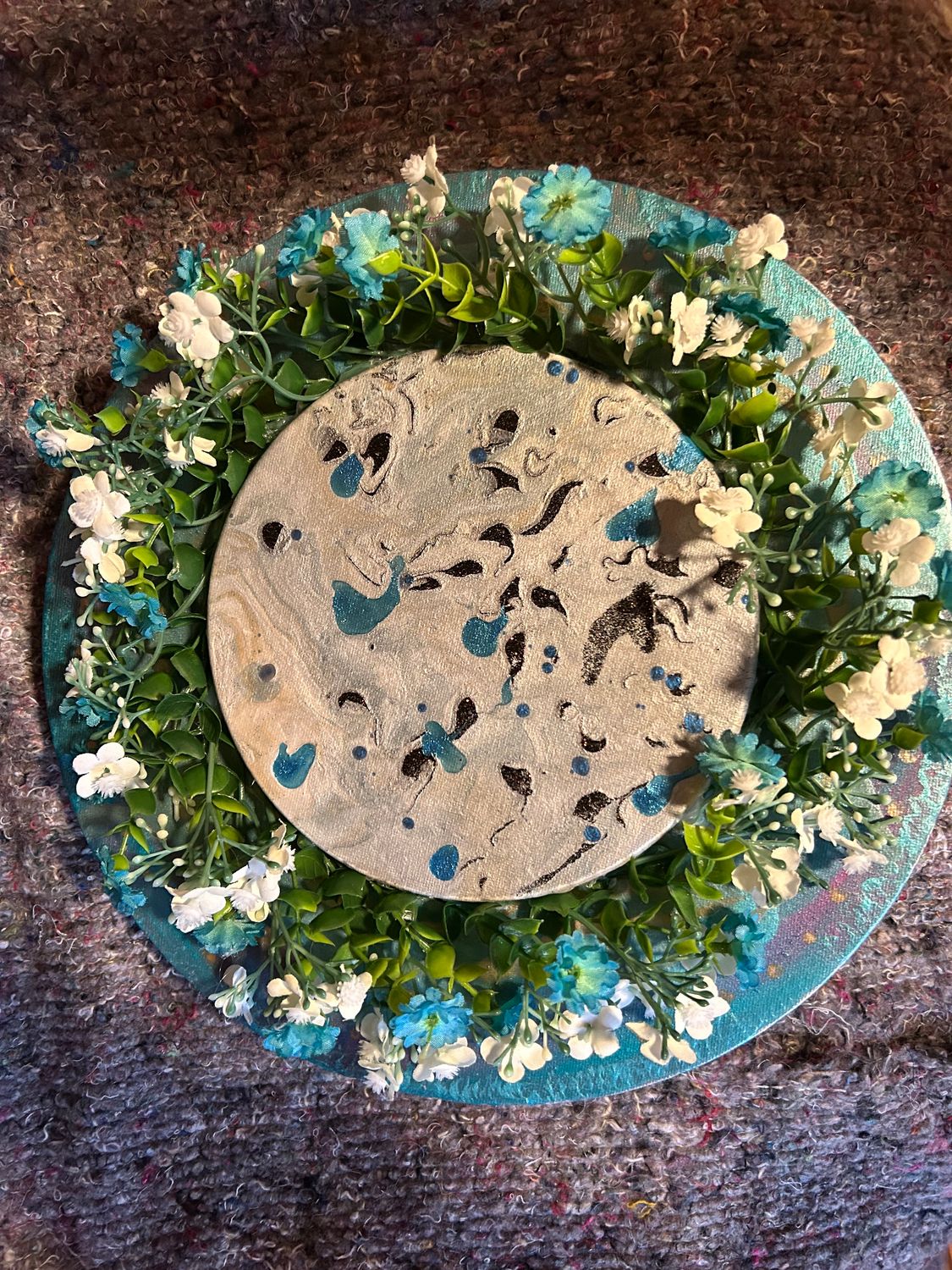 Teal Summer Wreath