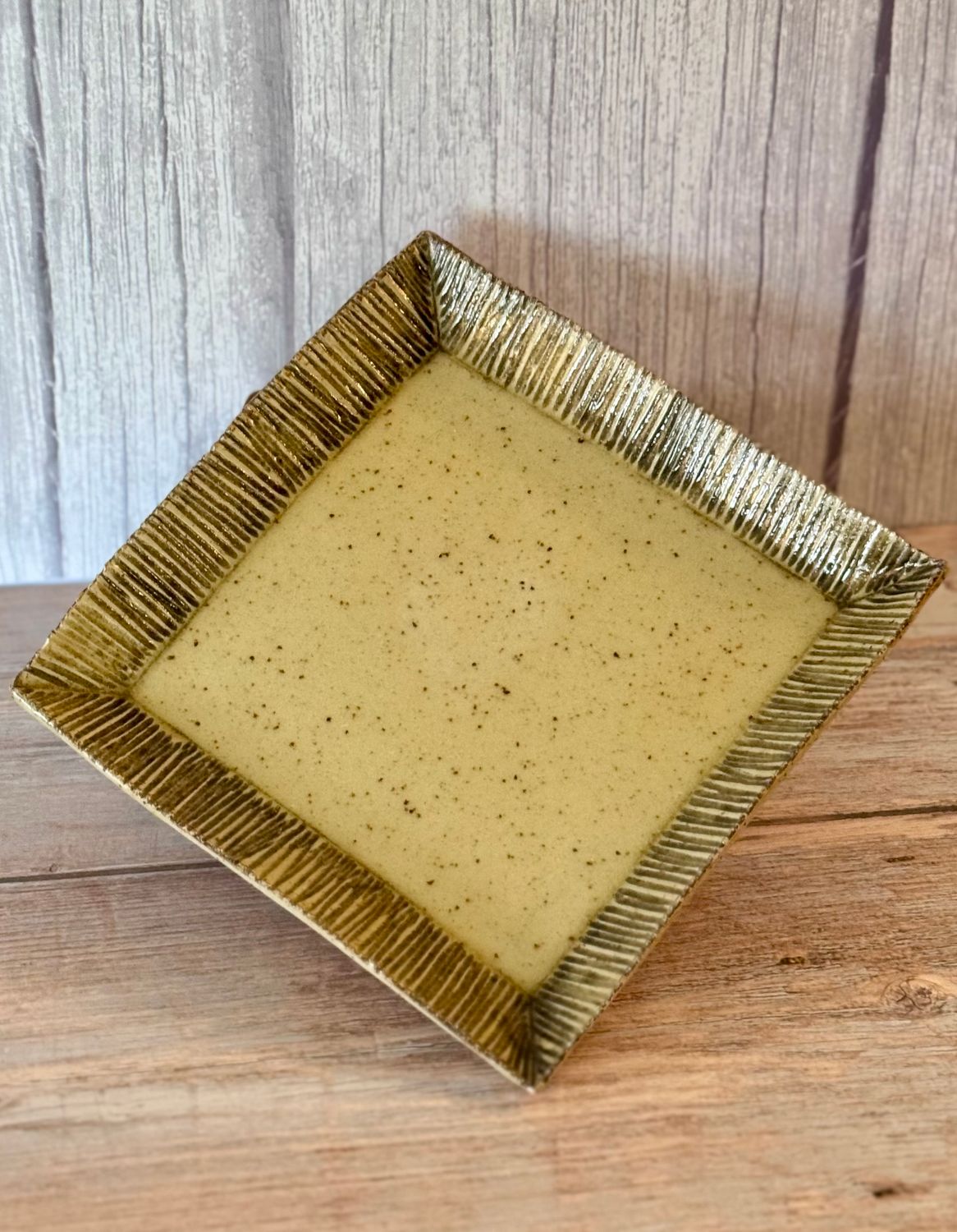 Handmade Square Tea Plate