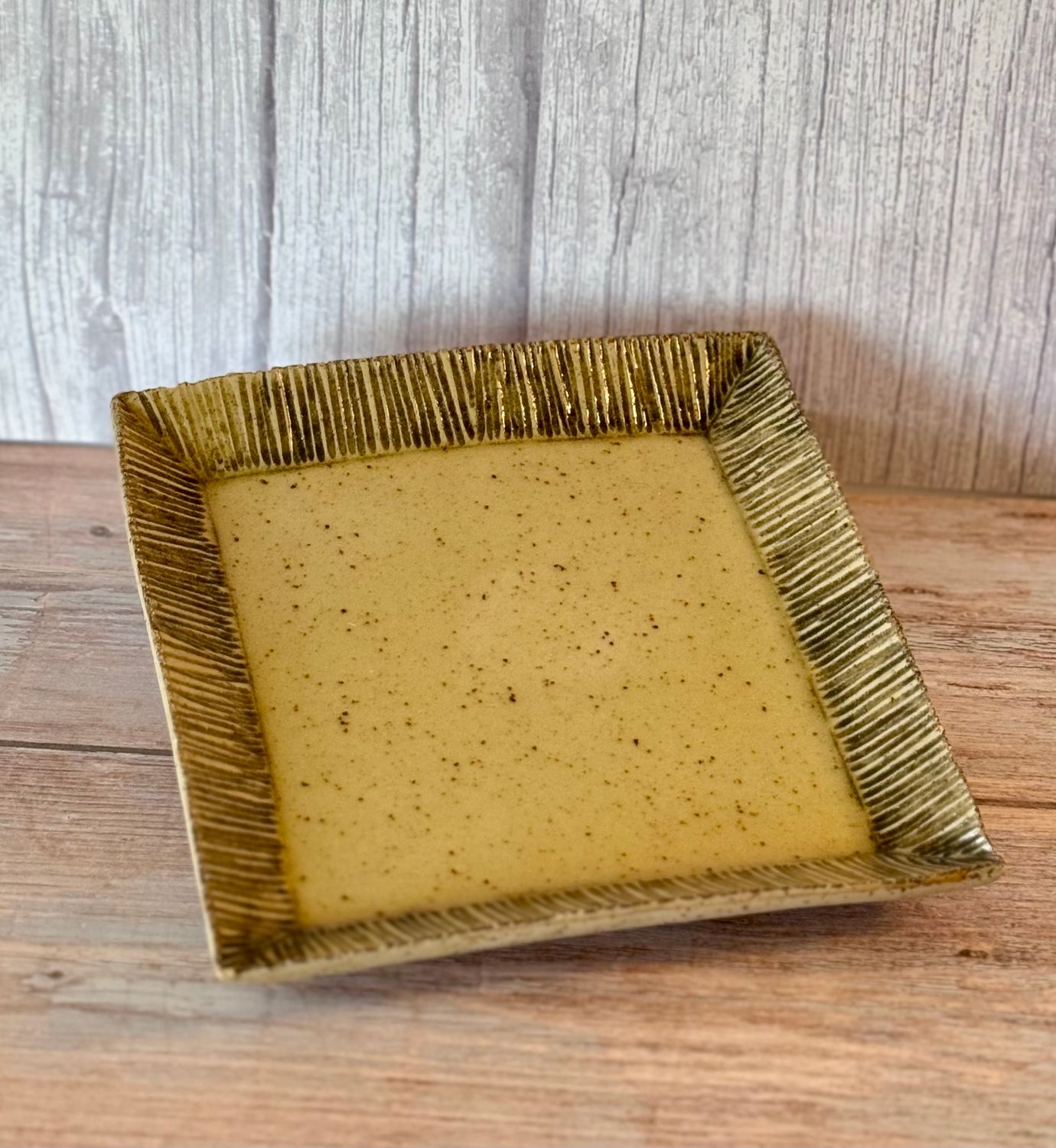 Handmade Square Tea Plate