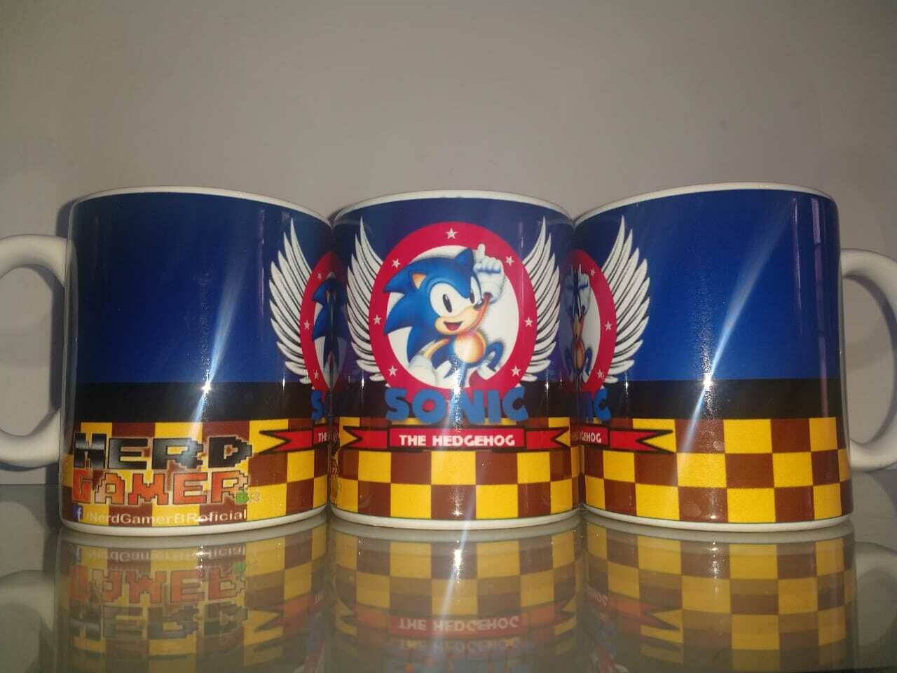 Caneca Nerd Gamer Sonic