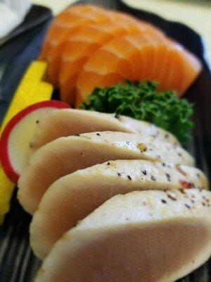 Tuna Tataki & Salmon Sashimi