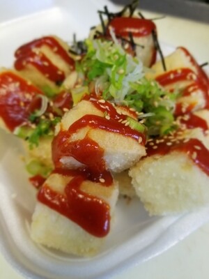 Spicy Agedashi tofu