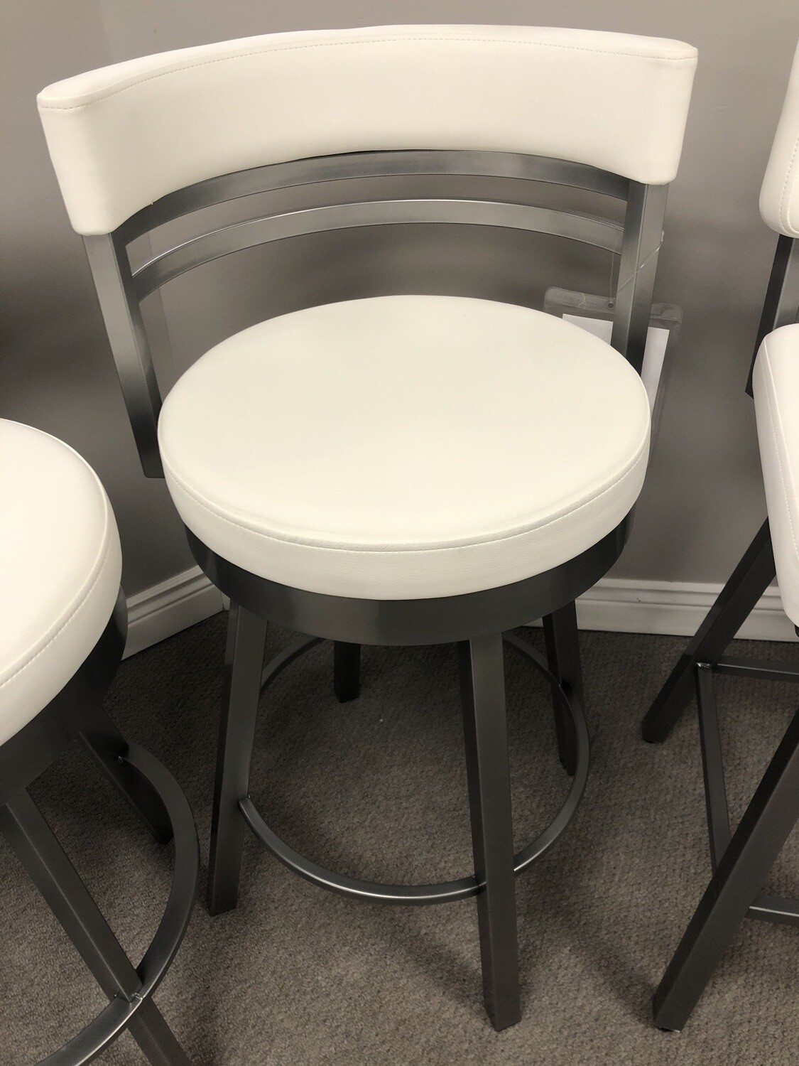 Stool, Swivel, Leather Like