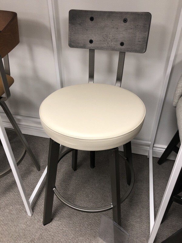 Stool, Swivel, Leather Like