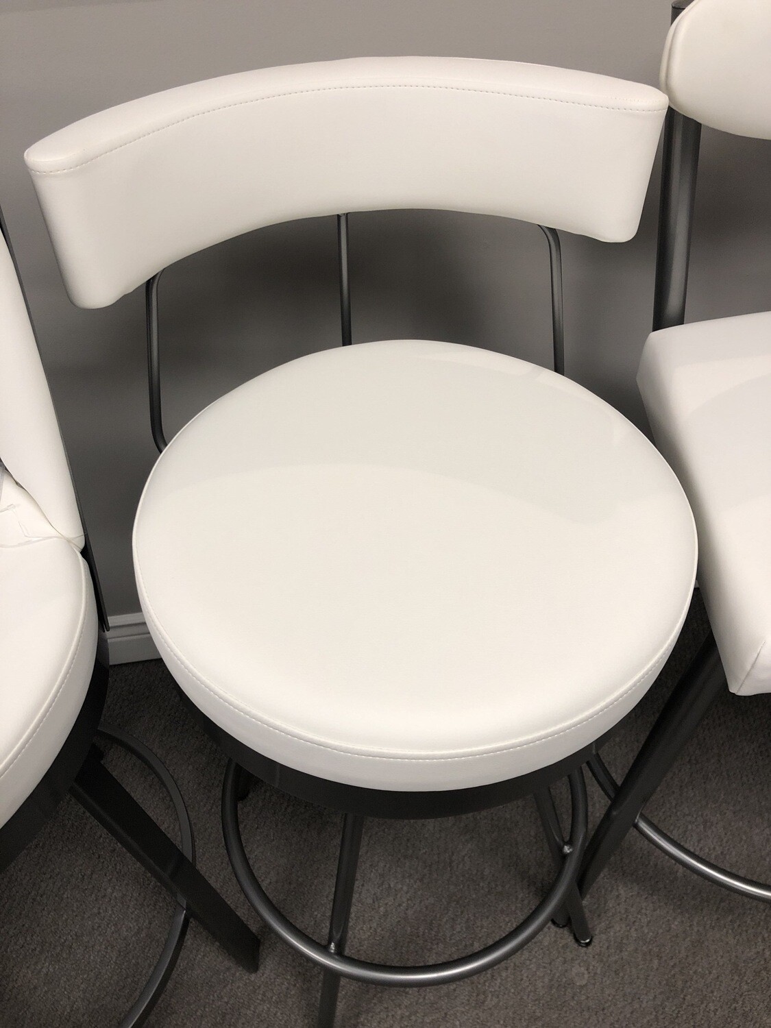 Stool, Swivel, Leather Like