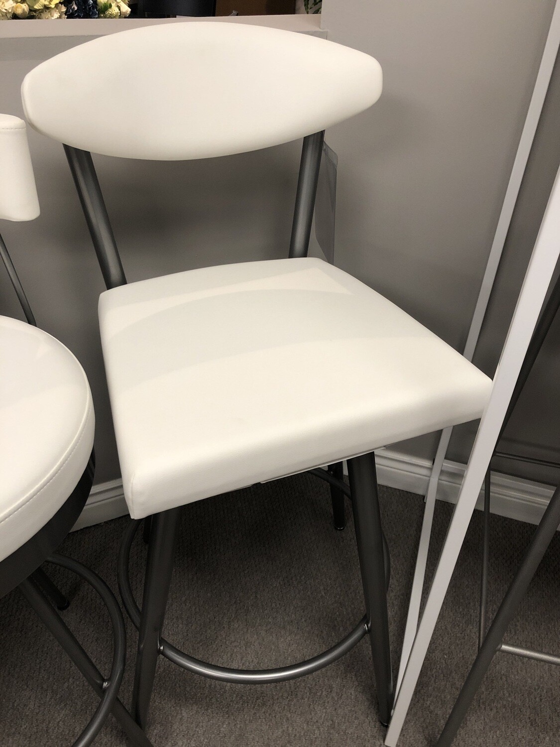 Stool, Swivel, Leather Like
