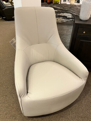Accent Swivel Chair, Leather