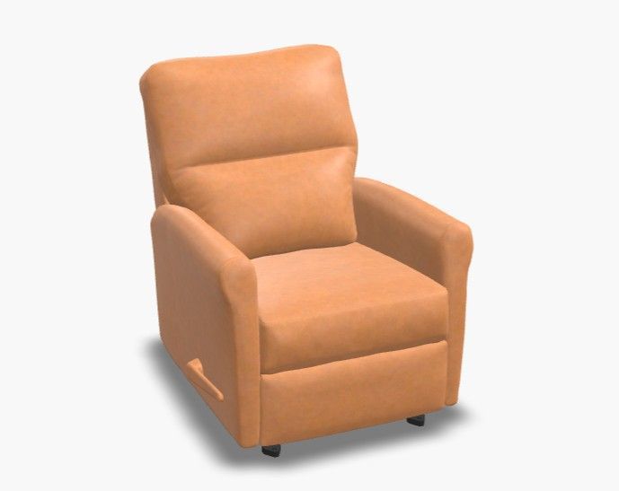 Chair, Recliner, Leather With Match