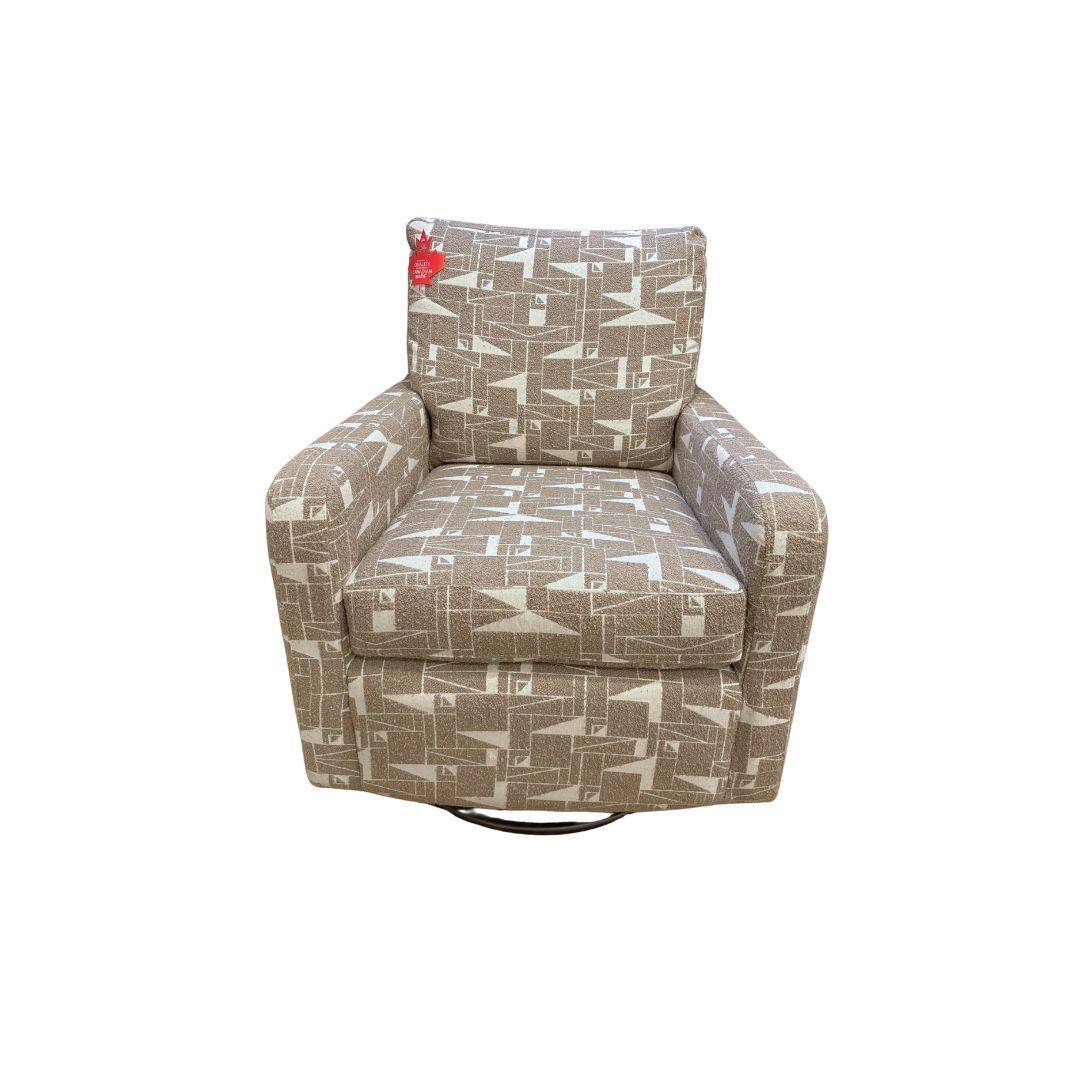 Chair, Swivel Glider, Fabric