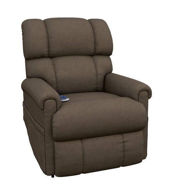 La-Z-boy Power Lift Recliner, Power Headrest and Lumbar, Leather Like